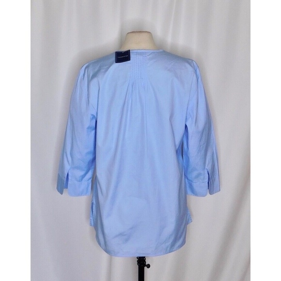 Lands' End Blue Tunic Relaxed Boxy Style - Picture 6 of 10